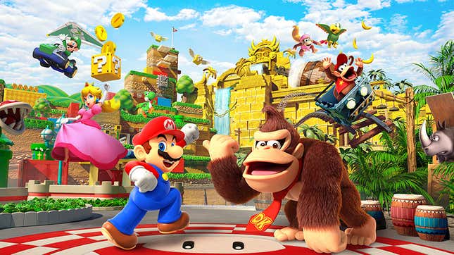 Mario and friends celebrate Mar10 Day.