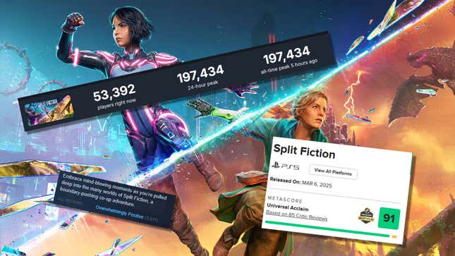 Image for article titled Split Fiction Is A Smash Hit By Every Metric And A Lesson To EA And Others
